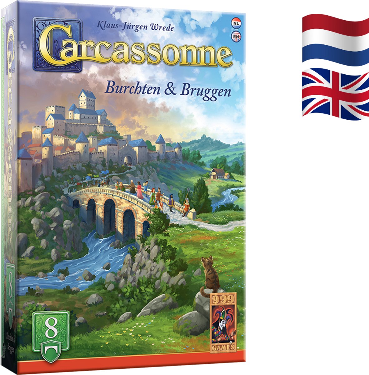 999 Games - Carcassonne: Burchten & Bruggen - Uitbreiding 8 - Nieuwe Versie - NL - EN — afbeelding 8