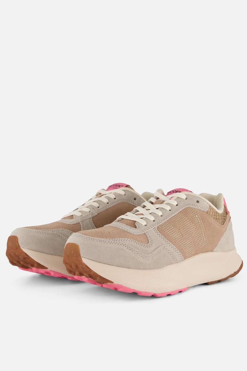 Woden Mathilde Runners Sneakers roze Suede - Maat 36