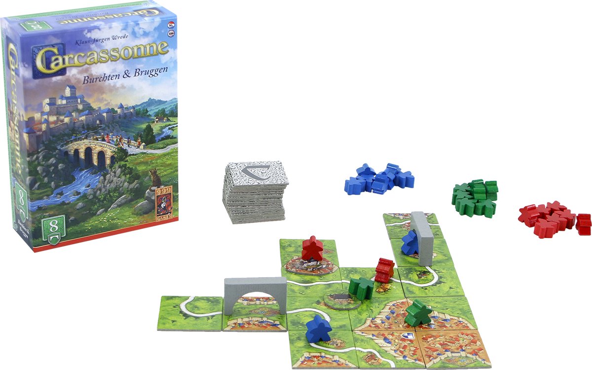 999 Games - Carcassonne: Burchten & Bruggen - Uitbreiding 8 - Nieuwe Versie - NL - EN — afbeelding 6