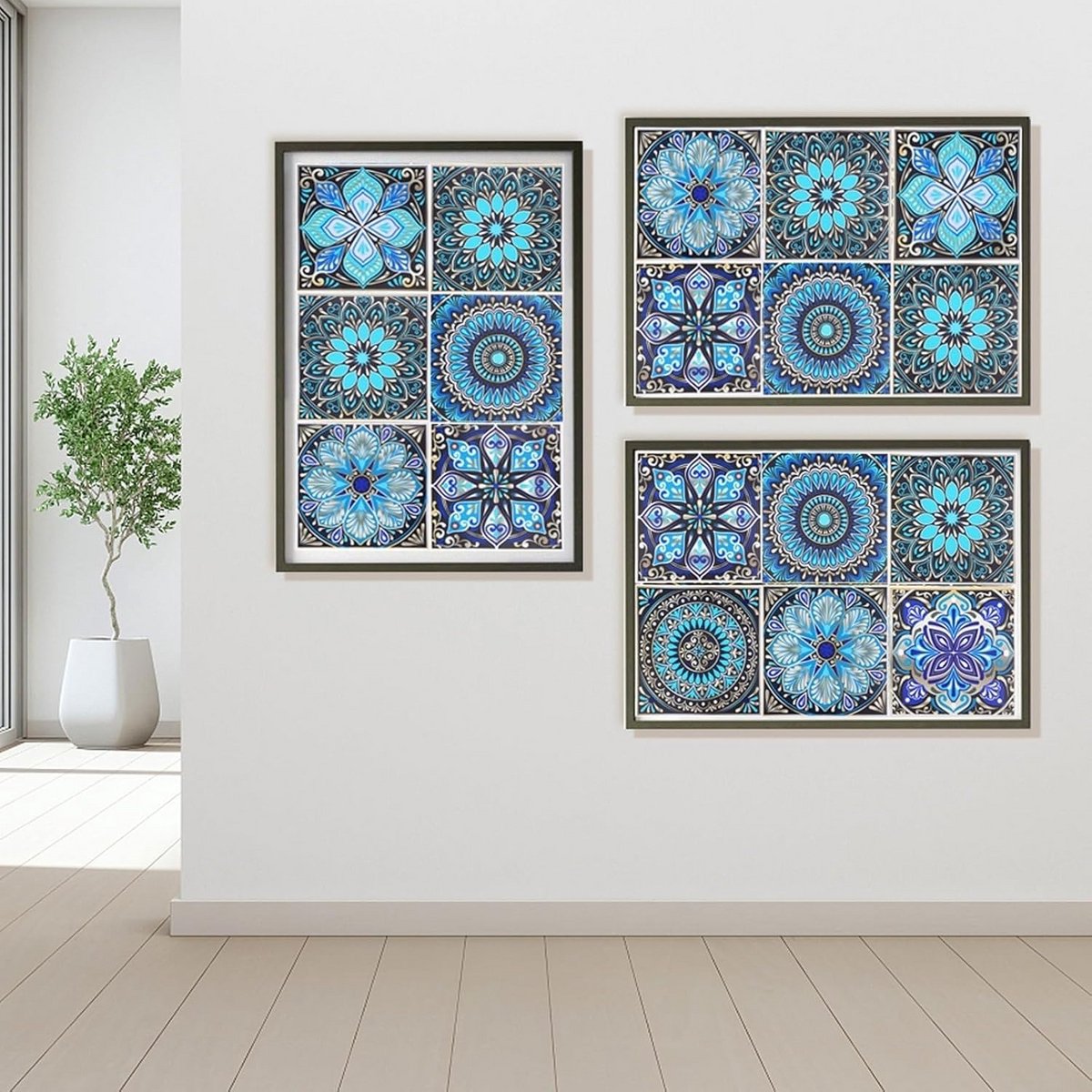 Marokkaanse Wandtegelstickers Zelfklevend - 20 Stuks PVC 10x10 cm voor Keuken en Badkamer