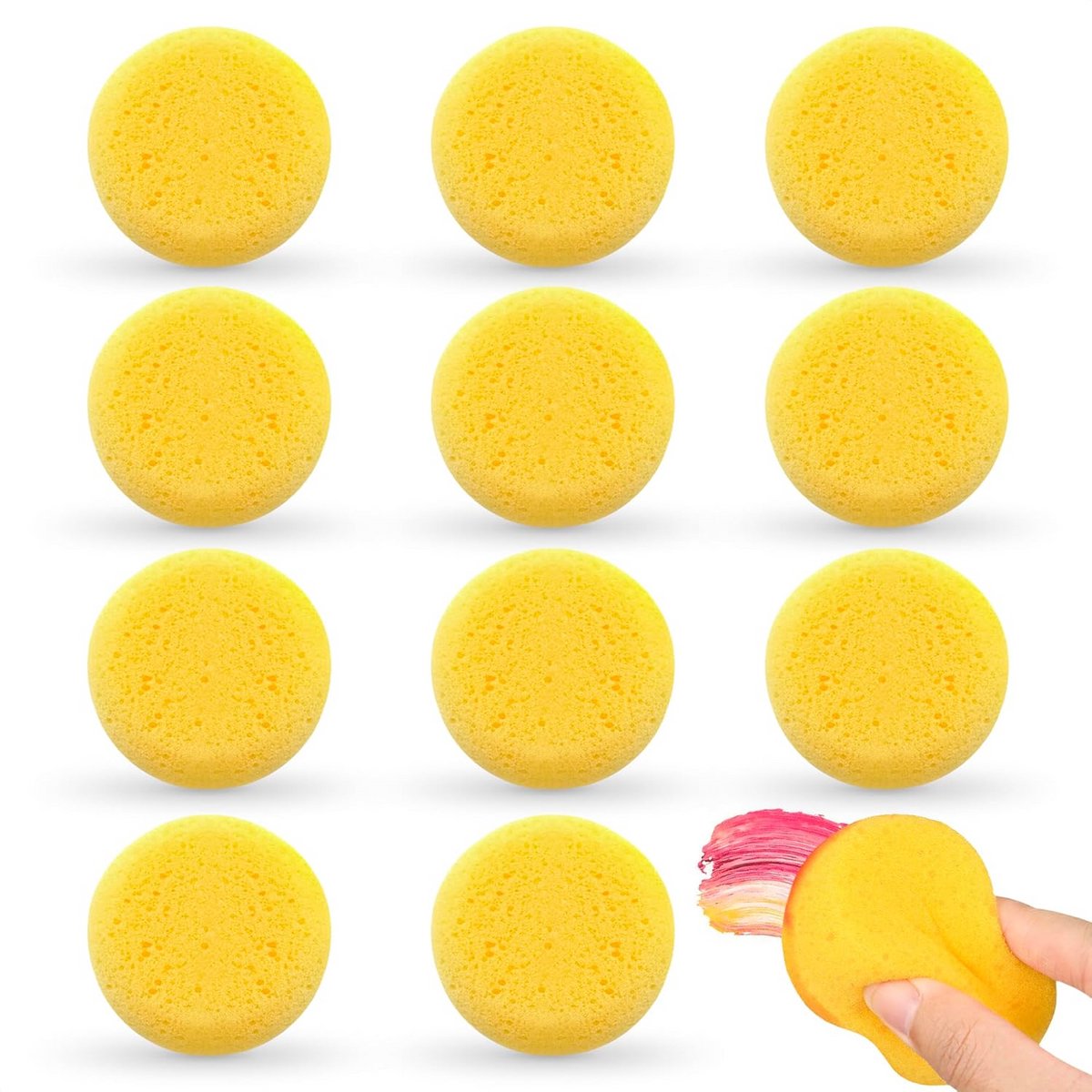 Set van 12 Plaksponzen voor Schoonmaken en Verwijderen van Stof
