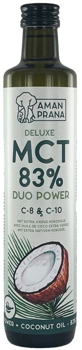 Aman Prana Premium MCT Olie 83% uit Extra Vierge Kokosolie 500 ml