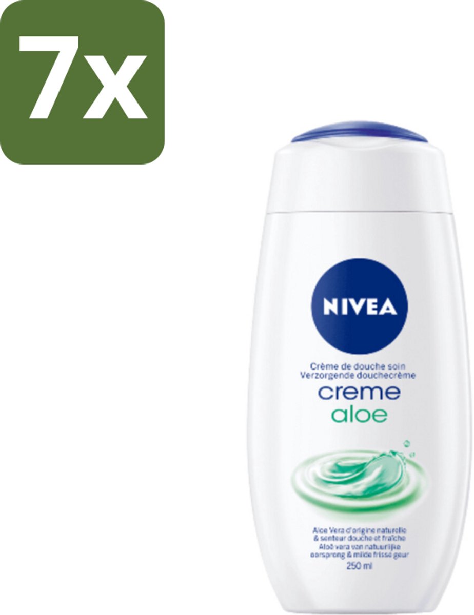 NIVEA Douchecrème Aloë 250 ml - Bulkverpakking - 7 stuks