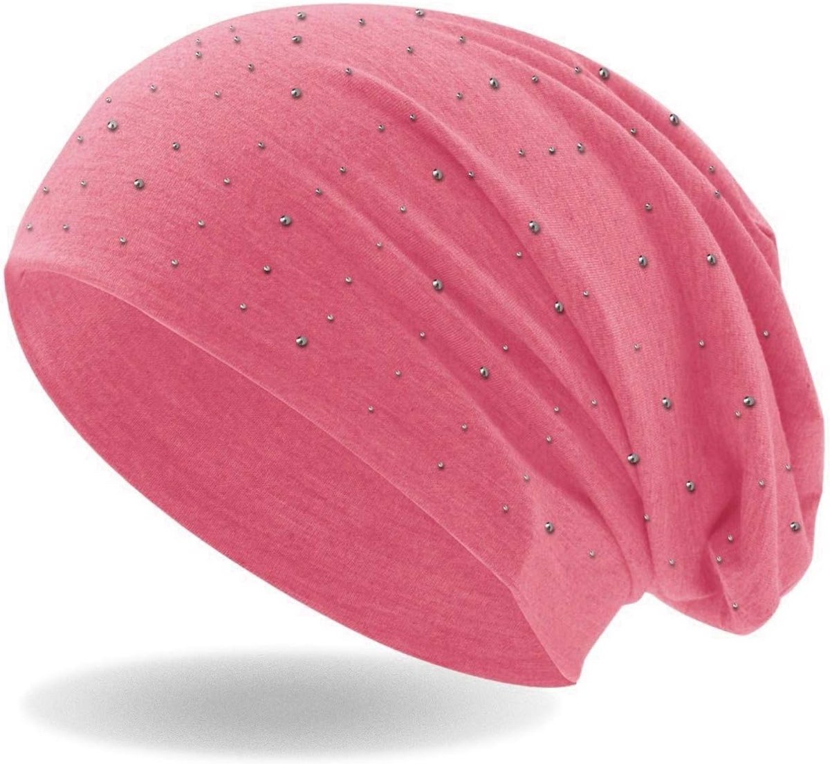 Dames Beanie Mutsen met Stijlvolle Klinknagels en Strass Steentjes