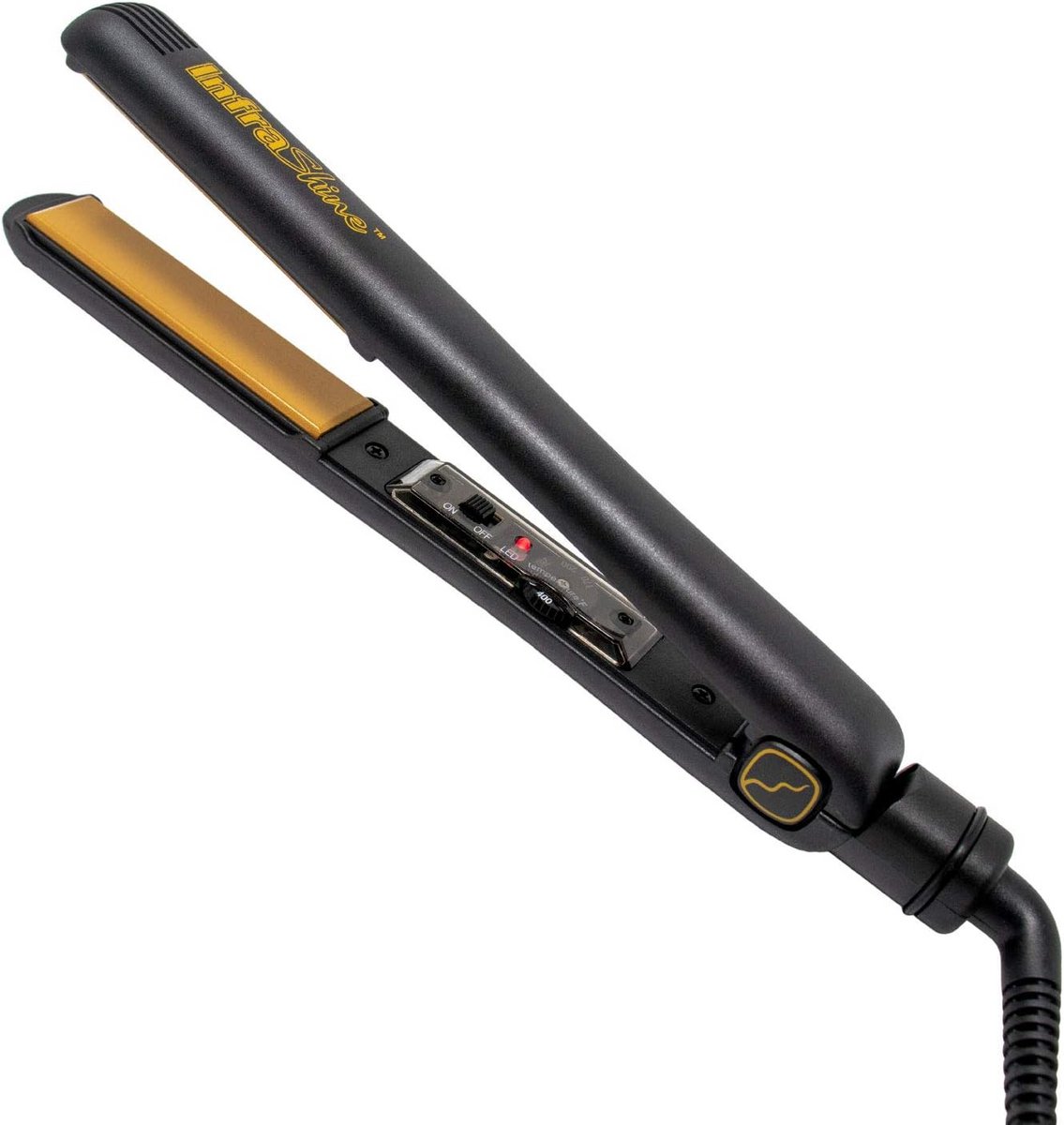 Professionele Stijltang 1 Inch Plaat - Middelgrote Keramische Stijltang Zwart