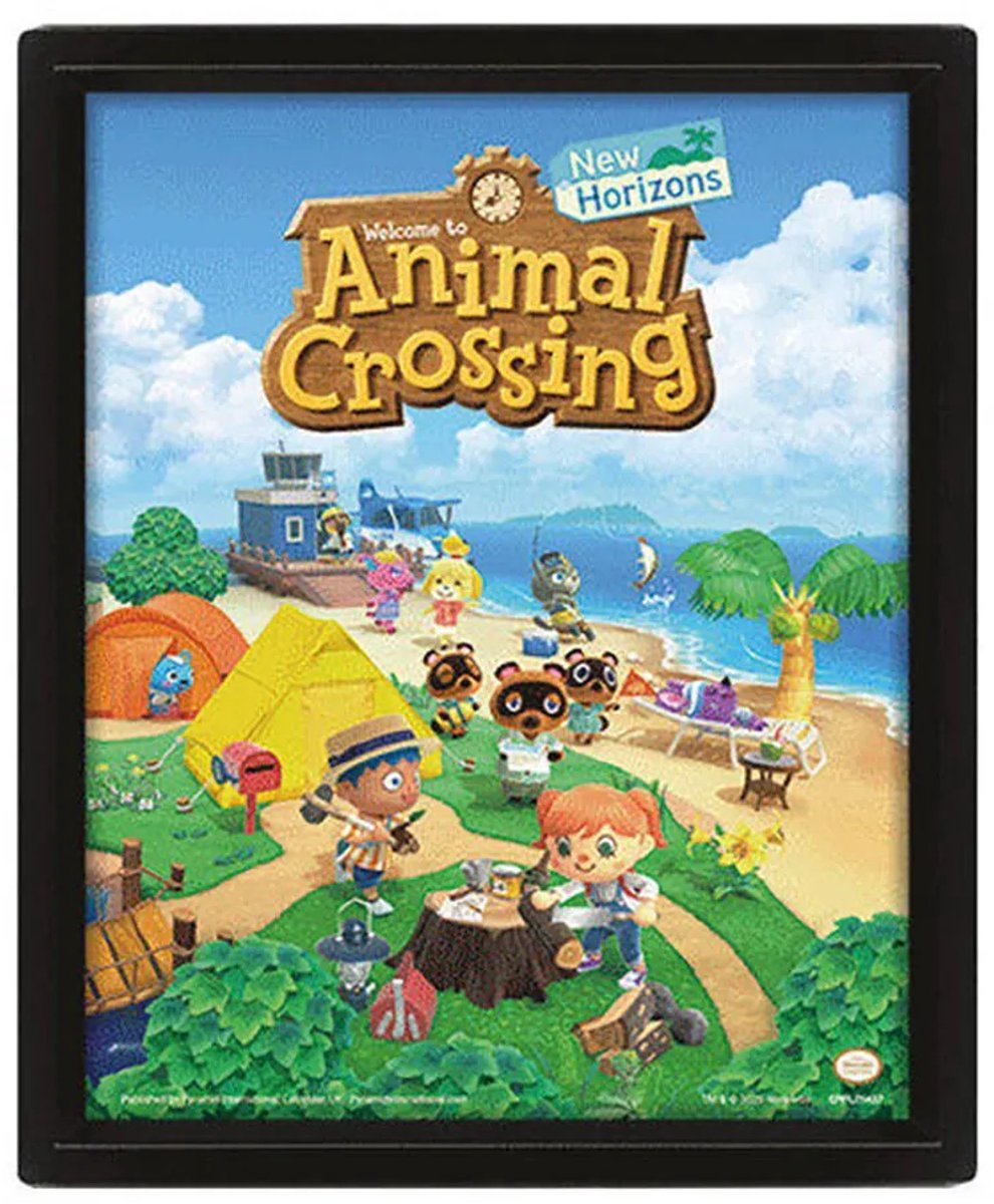 Pyramid Animal Crossing New Horizons-poster Veelkleurig