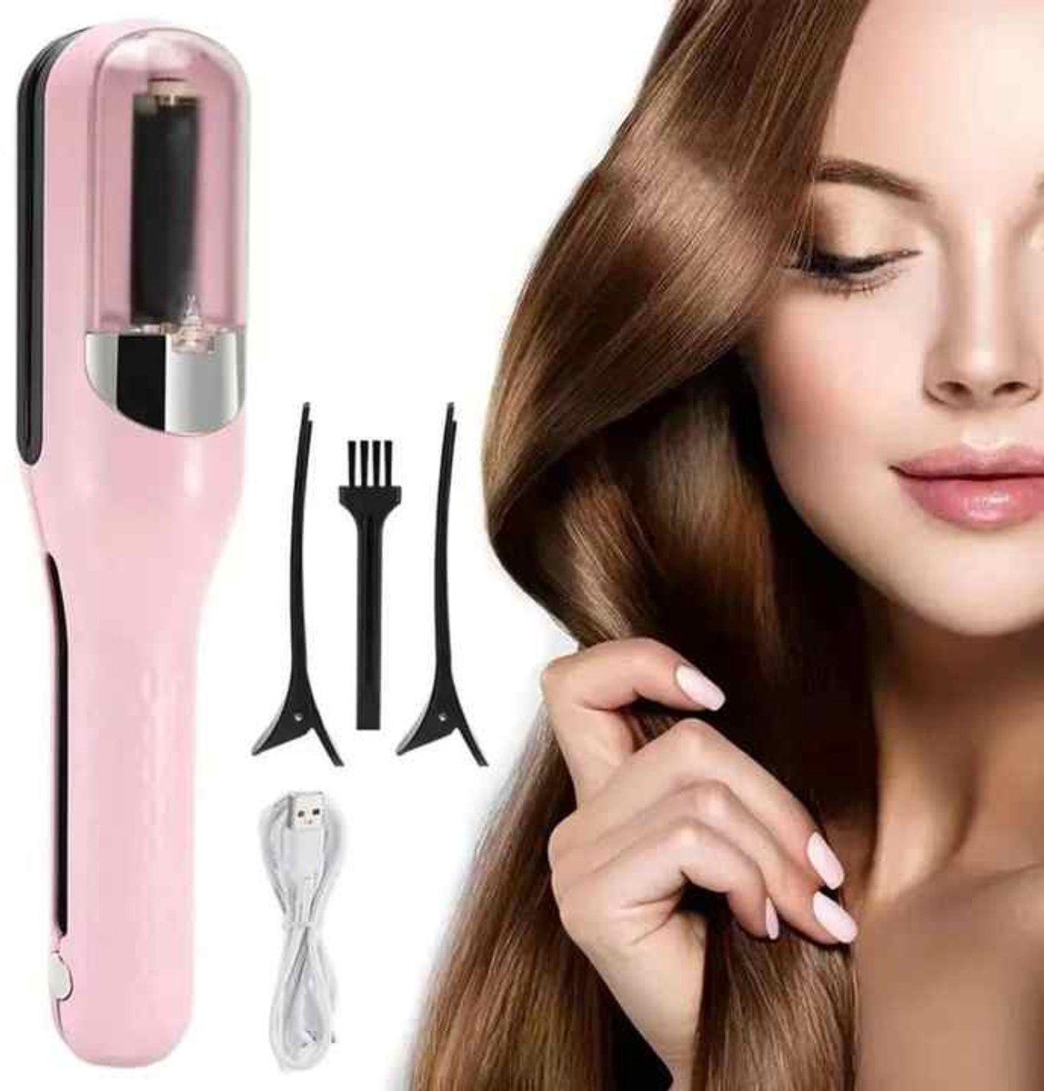 Split Ender Remover - Split Remover - Split Ender - Draadloos - Ender Remover Hairstylingtool - Haar En Verzorging - Glanzend en Gezond haar - Voor Gespleten Haarpunten - Voor Droog en Beschadigd haar - Incl. 5 Accessoires - 500 mah Oplaadbare accu