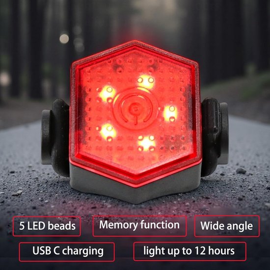 4 Stuks LED Safety Light Clip On - for Runners, Bike, Dogs - High Visibility Strobe Light - Night Walking Jogging Cycling — afbeelding 2