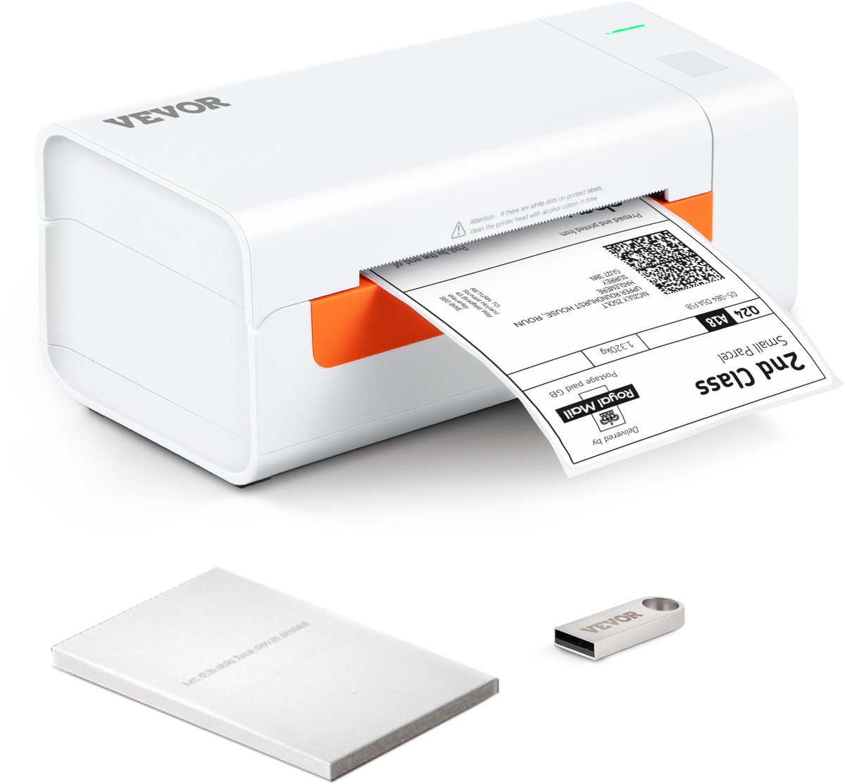 VEVOR Label Printer Printer voor Stickers Labelprinter Labelprinter 203dpi Labelprinter 40-108mm Usb