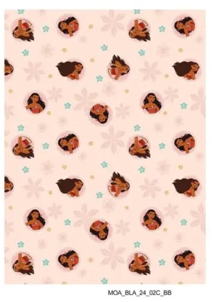 Disney Vaiana fleece plaid 110 x 150 cm - polyester