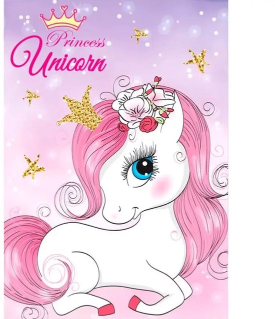 Unicorn fleece deke 100 x 140 cm