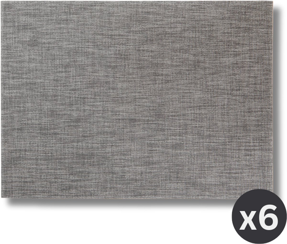ZICZAC - Placemat PURUS - SET/6 - Microban, antibacterieel, donkergrijs