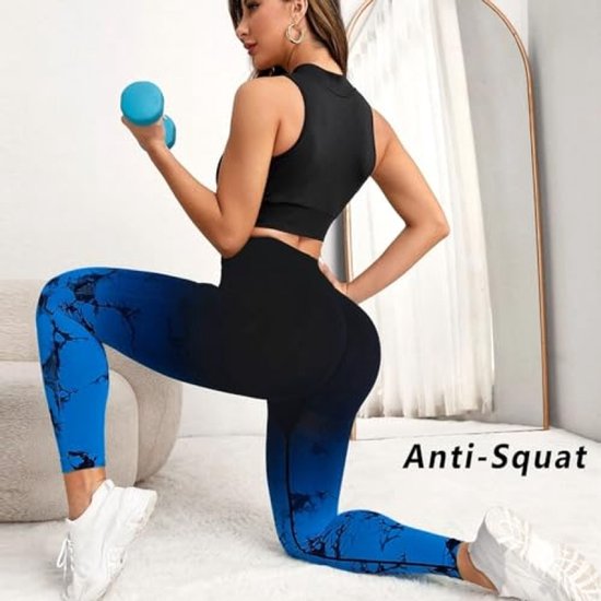 Dames sportlegging met hoge taille - vormgevend en ondoorzichtig - voor yoga en fitness — afbeelding 2