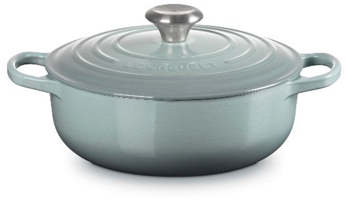 Le Creuset - Gietijzeren Hapjespan - 24cm/3,4 Liter - Sea Salt