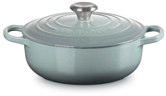 Le Creuset - Gietijzeren Hapjespan - 24cm/3,4 Liter - Sea Salt