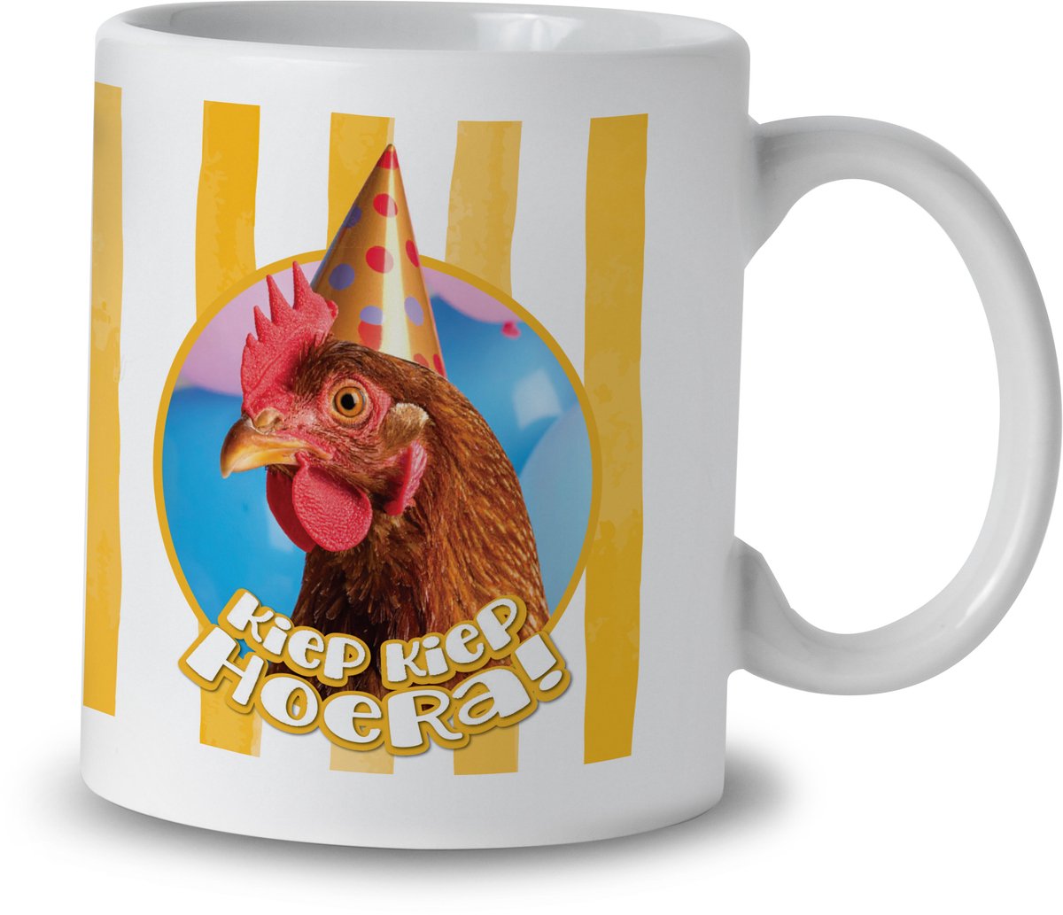 Mok – Kiep Kiep Hoera – Keramiek – 325 ml – Cadeau
