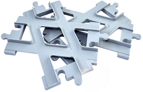 Uniblocks Trein Rails Accessoires Set- kruising 2 stuks - combineer met Duplo