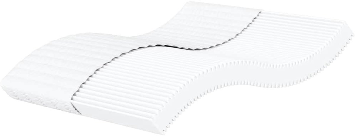 vidaXL - Schuimmatras - hardheid - H2 - H3 - 200x210 - cm - wit