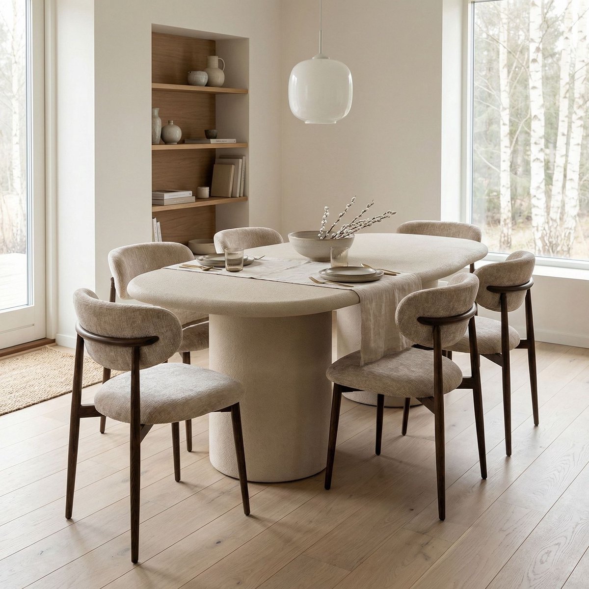 Scandi Eettafel Microcement