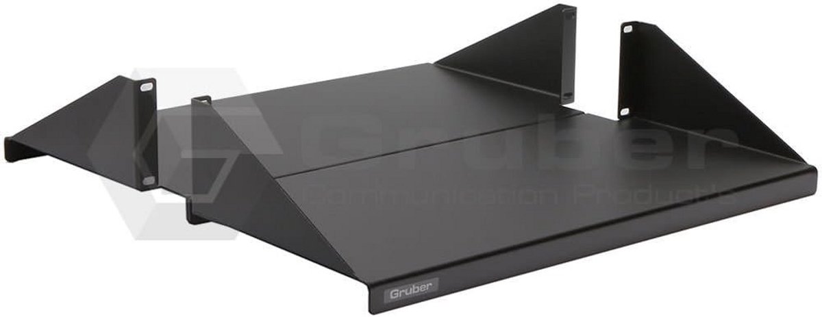 Zwaar Serverrek Plank 2U Montage 19 Inch Kast Draagvermogen 90 kg Zwart Staal