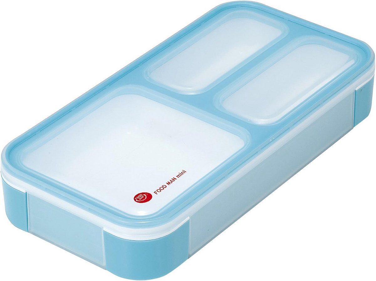 Lange en Platte Lunchtrommel met 400ml Capaciteit in Hemelsblauw
