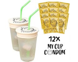 My Cup Condom (12 stuks) - Drink cover - bescherm je drankje tegen drugs, insecten, zand en stof