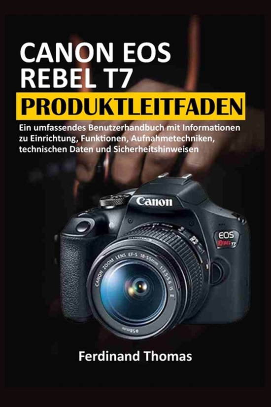 Canon EOS Rebel T7 Produktleitfaden - cover