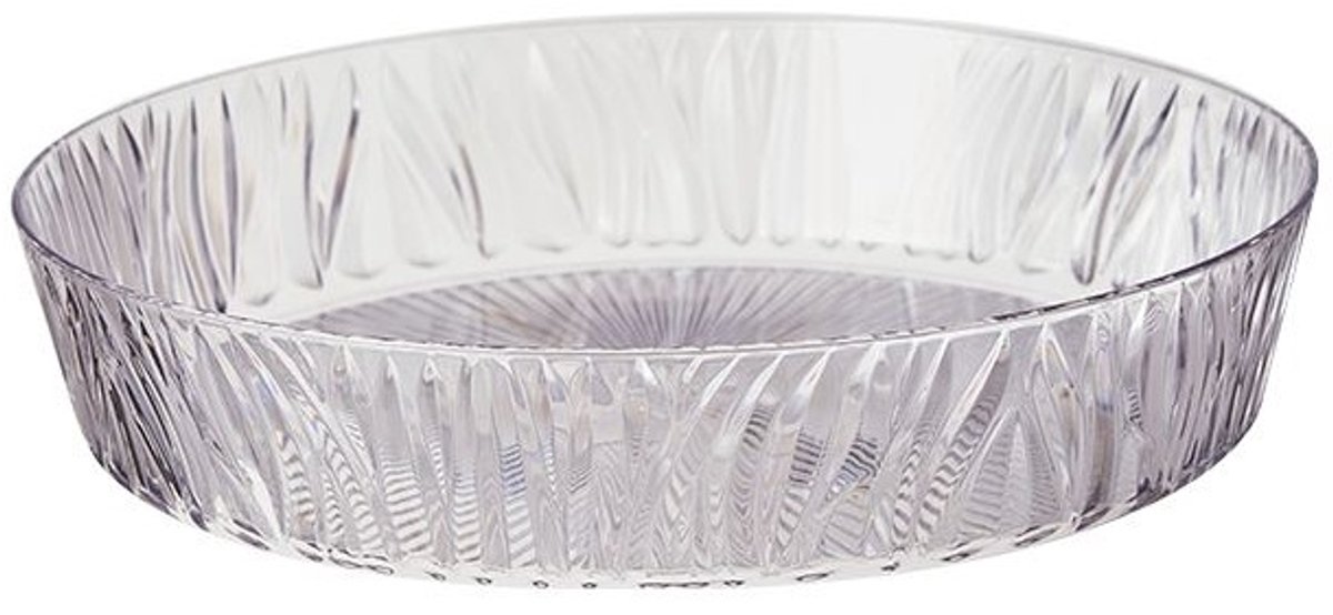 Cinar - Kunststof fruitschaal Ø 36 cm - Snackplaat - Serveerschaal - Serveerbord - Snackschaal - Gourmetschaal - Saladeschaal