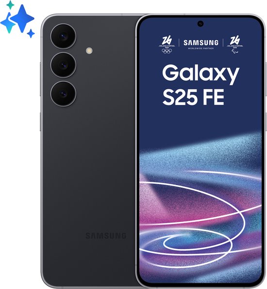 Samsung Galaxy S25 FE 5G 17 cm (6.7″) Dual SIM USB Type-C 8 GB 128 GB 4900 mAh Zwart