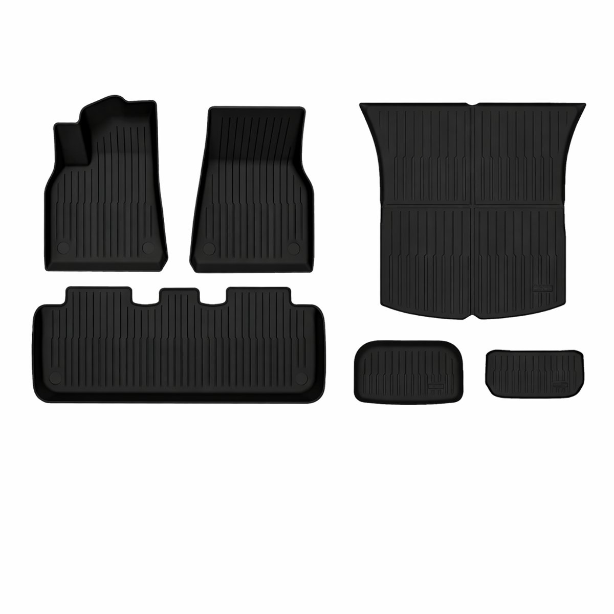 Tesla Model Y Interieurmatten + Trunk Rubber 2021-02.2025 - Interieur Accessoires