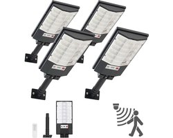 VEVOR Solar Straatverlichting 50000 LM, 500 W Straatlantaarn, Solar Verlichting met Schemersensor, LED Schijnwerper met Bewegingsmelder, IP65 Waterdichte…