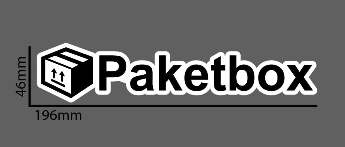 Luxe Pakketbox Sticker - Weerbestendige Adressticker voor Buiten