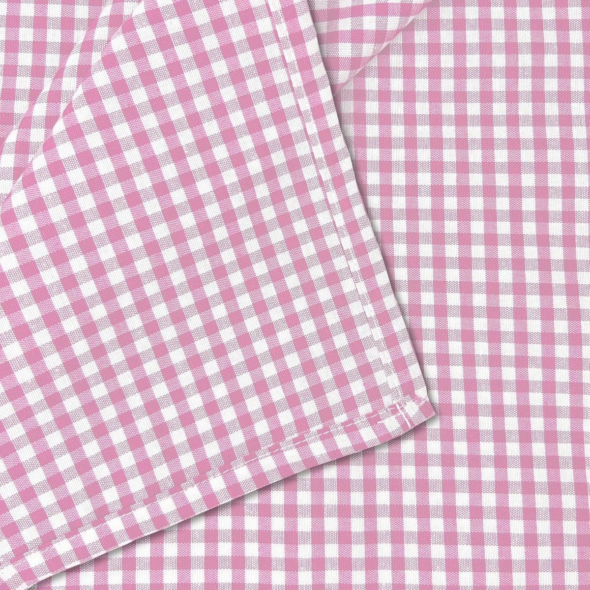 Tafelkleed Vichy Roze - Rechthoekig met Teflon-effect - 240 x 140 cm