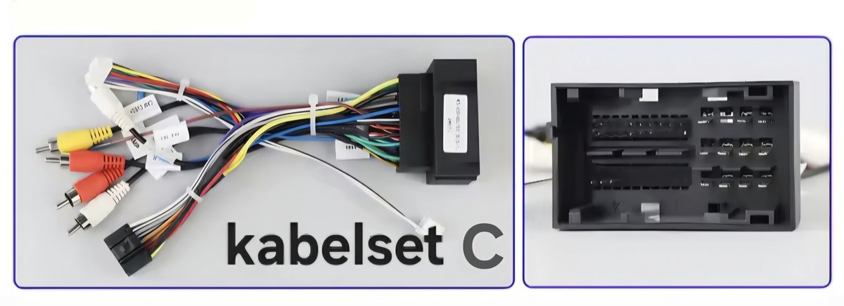 Iso kabelset met canbus decoder voor Carplay autoradio | Geschikt voor o.a. Fiat en Alfa romeo 500, Ducato, Uno, Doblo, Punto, Egea, 500L, Giulietta, Mito | kabel adaptor aansluitingen connector verloopstekker adapter | 2014 - 2023