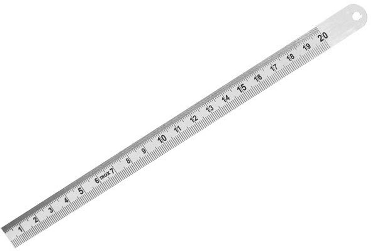 Stalen Liniaal 200mm - Precisie Meetinstrument van Roestvrij Staal