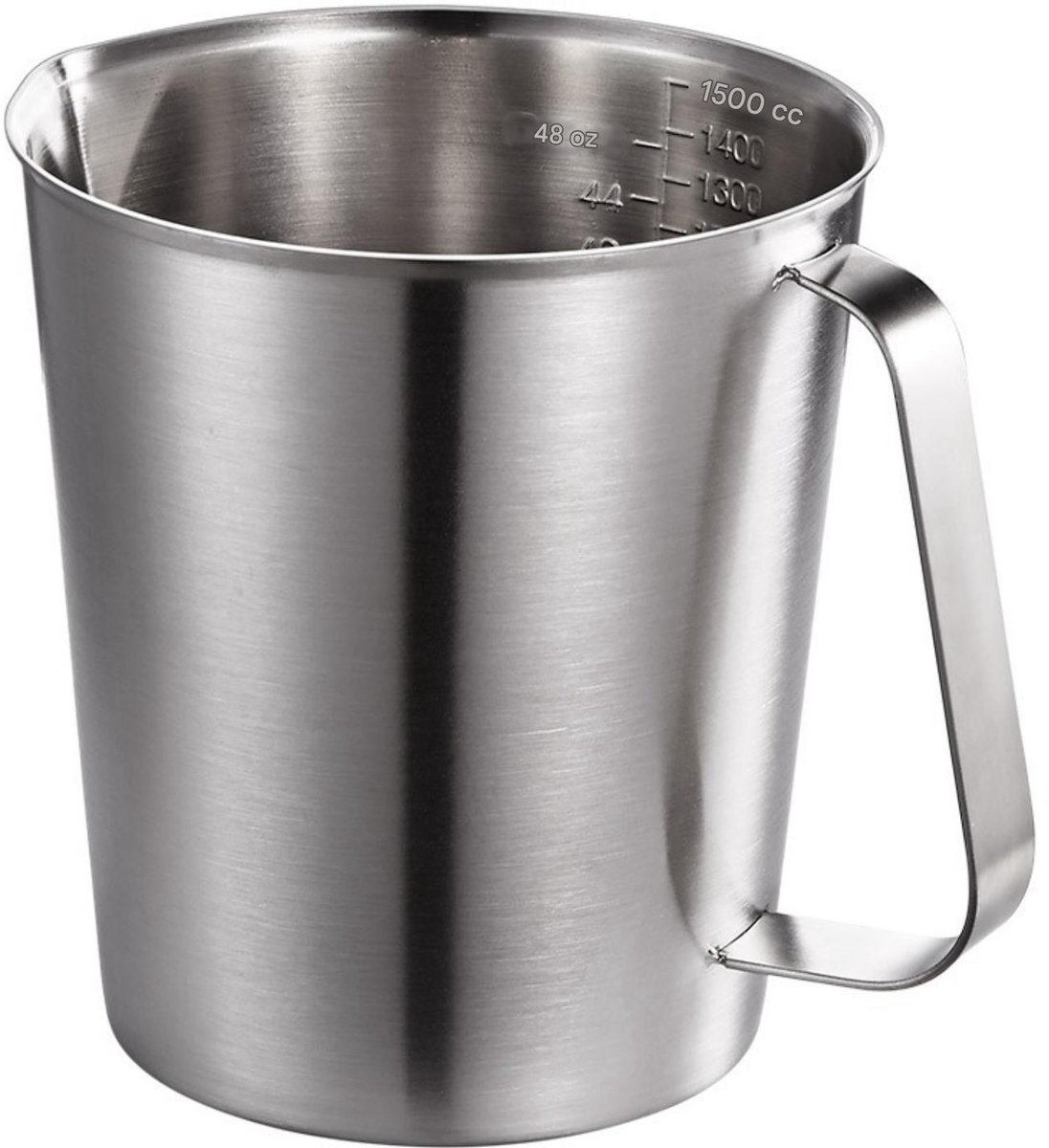 Stalen Maatbeker - Keuken - 3-in-1 Meting (ml/oz/cups) - 1 Stuk - Zilver