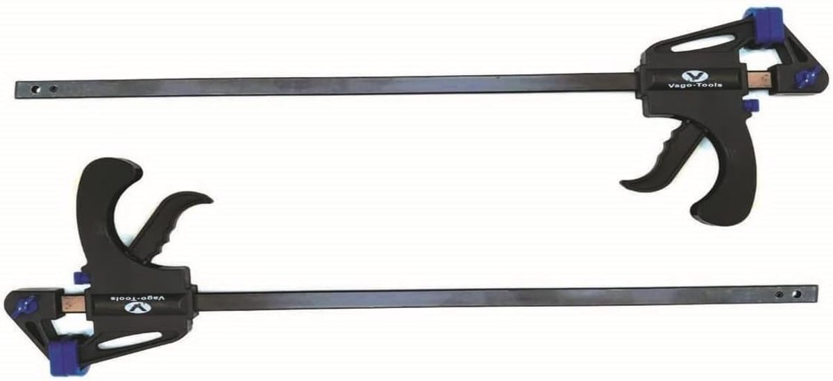 Snelspanklemmen Set - Eenhandklemmen Klemmen - Doe-het-zelf Werk - Hoge Spankracht - 750 mm Spanwijdte - Zwart