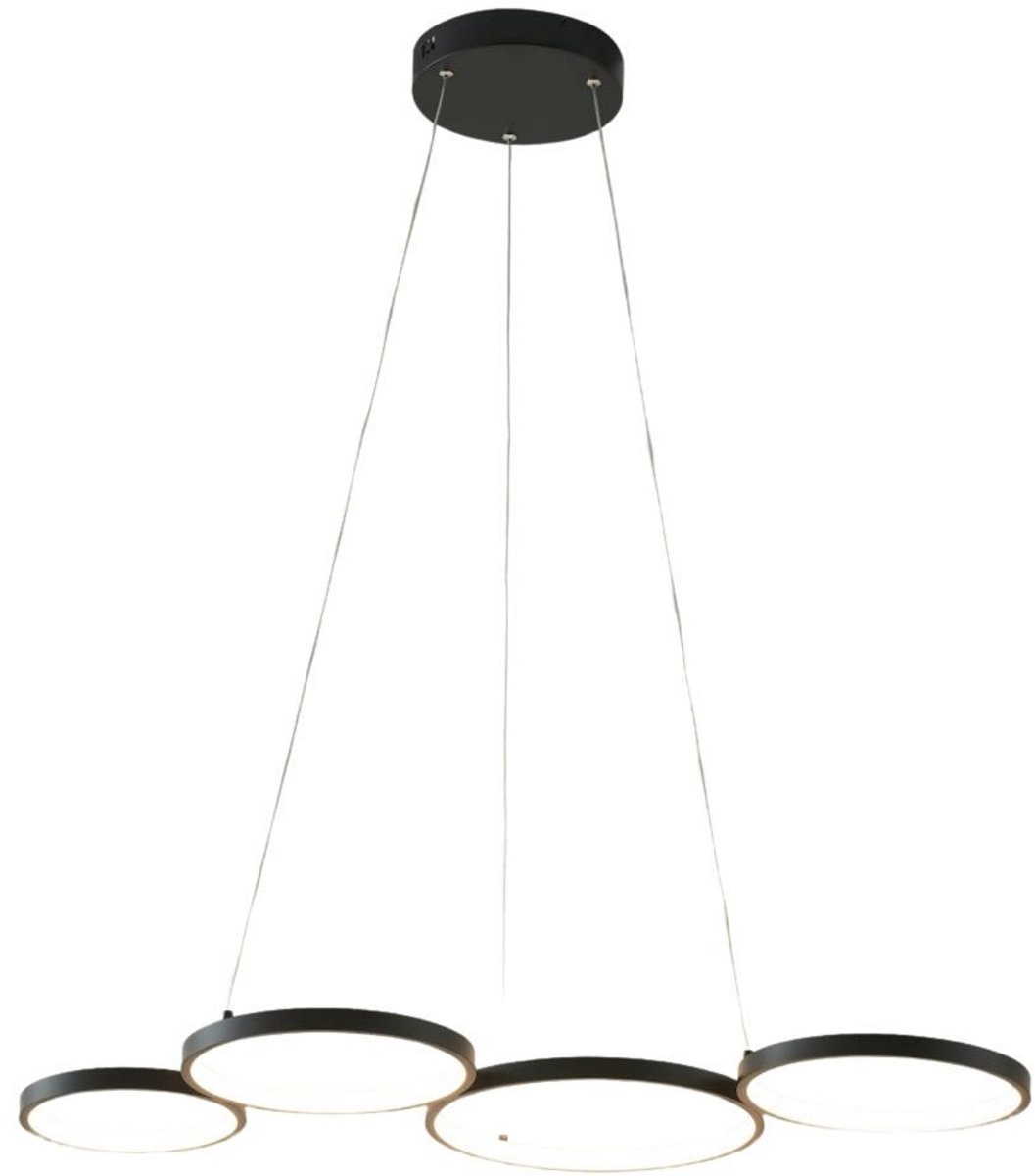 Kosilum - Newton - Hanglamp - Zwart - Aluminium en acryl