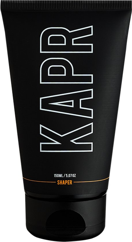 Tube noire KAPR Shaper avec l'inscription "SHAPER" 150ML / 5.07OZ sur fond blanc.