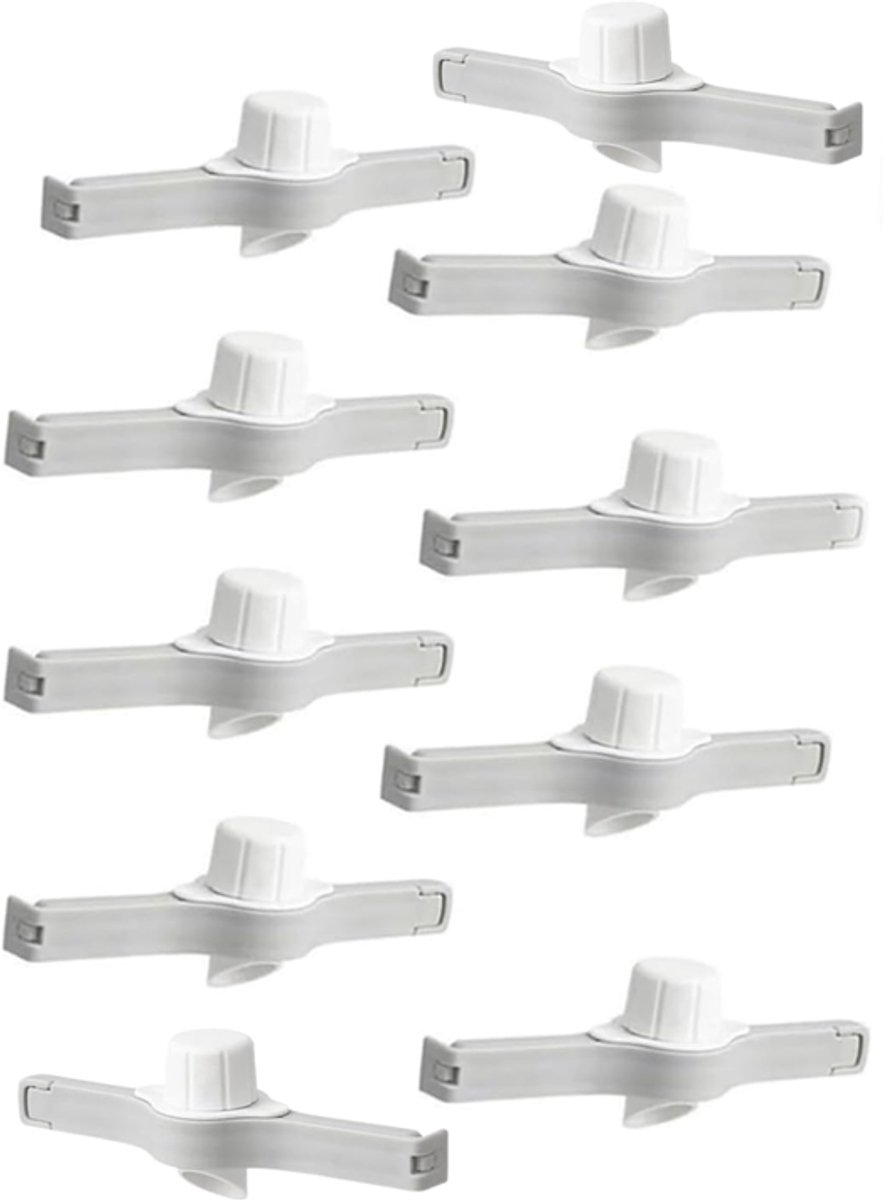 10 voedselbewaarclips met schenktuitjes, voedselzakclips, keukenclips