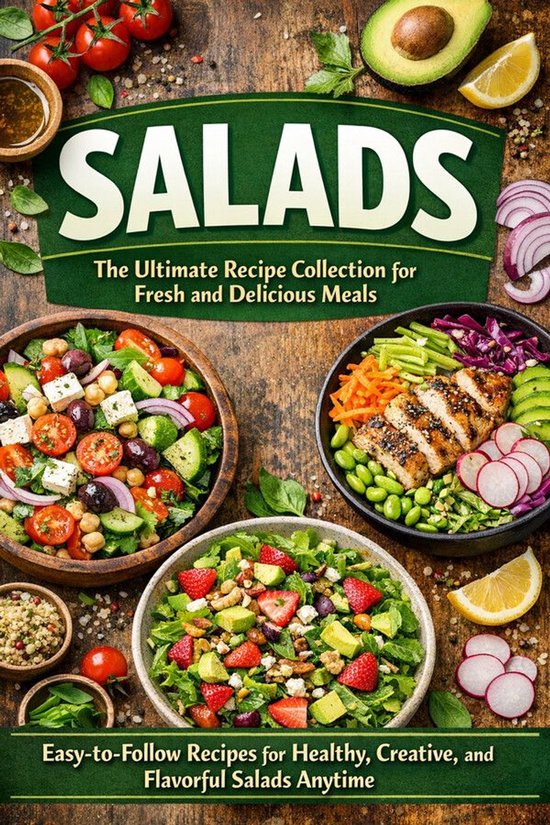 Salads: The Ultimate Salad Recipe Collection for Fresh and F ... - cover