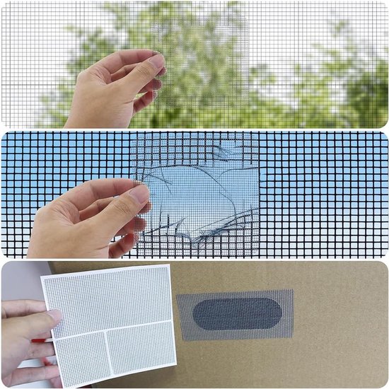 Hor Reparatie Set - Zelfklevende Tape - Gaten Dichten - Glasvezelmateriaal - 10x10x2 cm - Zwart van Merkloos — afbeelding 2