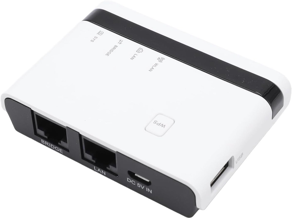 Netwerk Print Server - Printer Delen - Kantoor Thuis - Deel 4 Printers - 10/100Mbps
