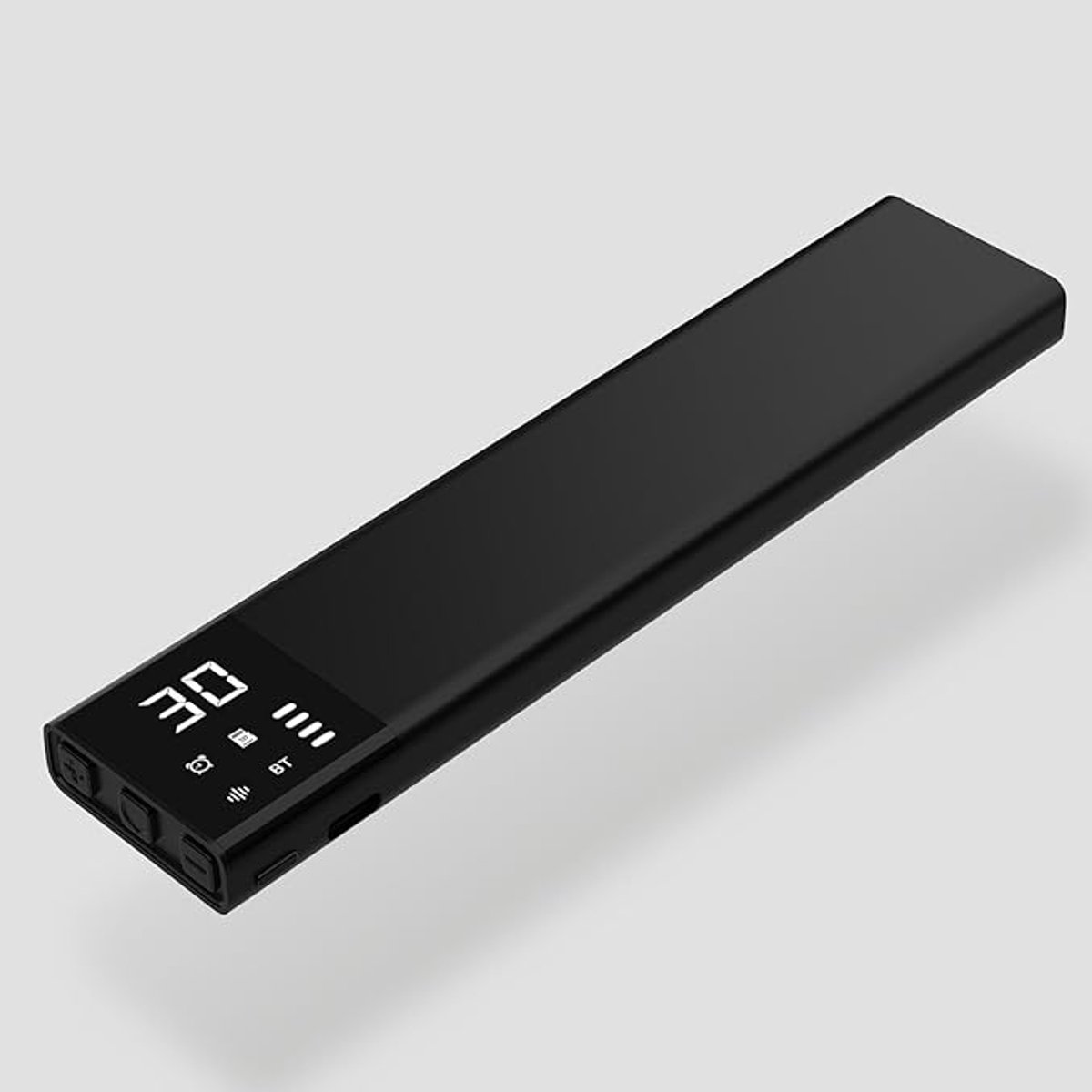Deze slaapluidspreker met botgeleiding voor onder het kussen heeft een display, een langwerpig ontwerp, Bluetooth-witte ruisfunctie, 36 ingebouwde slaapgeluiden, een 650mAh-batterij, een timer en een TF-kaartsleuf. (Zwart)