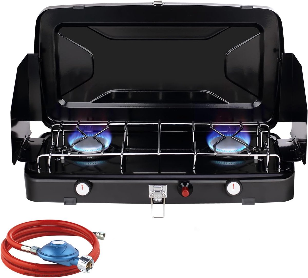 tent kachel / Draagbare Lichtgewicht - camping gas stove Portable collapsible, 25.5 x 25.5 x 4.5 cm