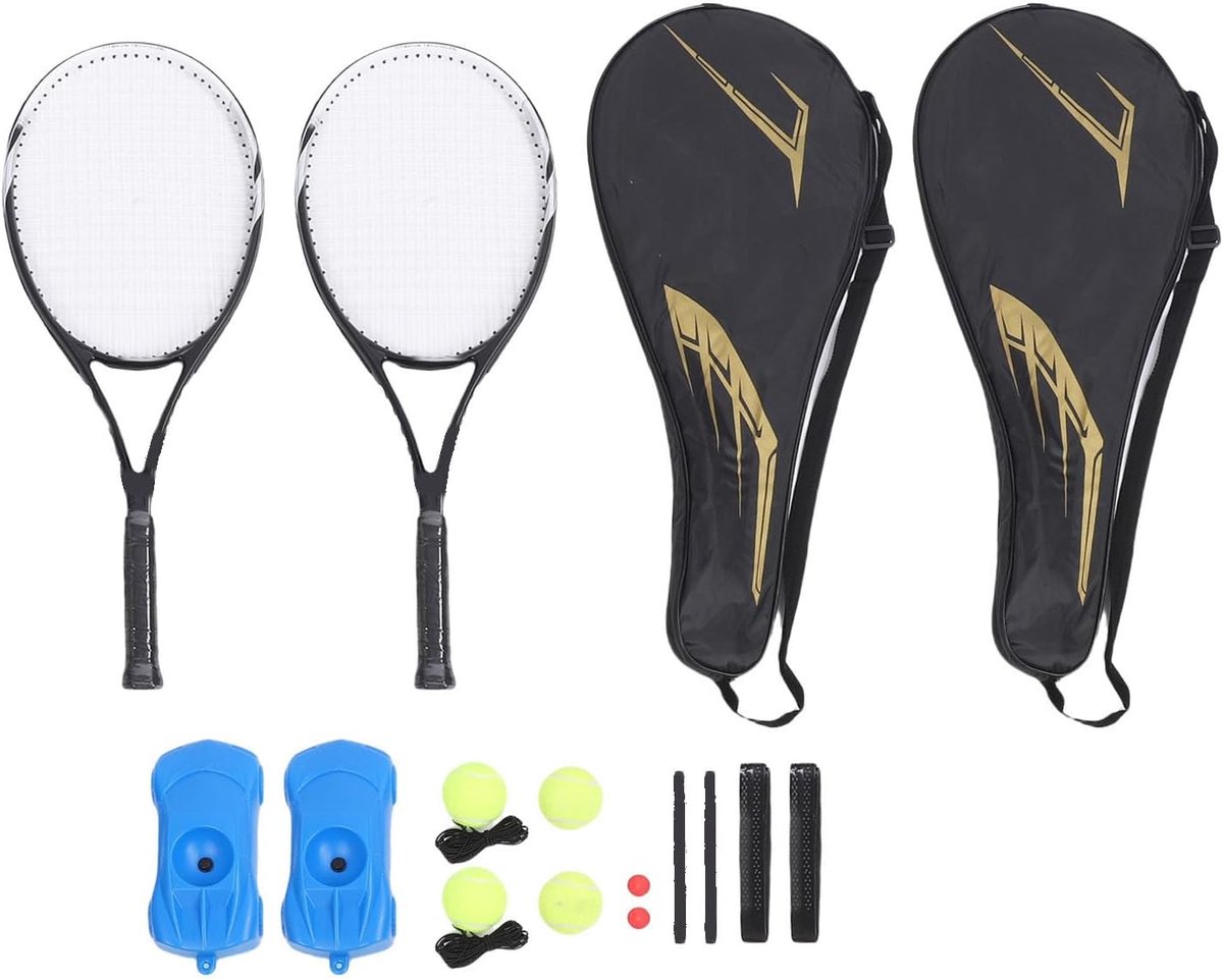 Tennisrackets Set - Sport Rackets - Beginners Tennis - Geïntegreerd Ontwerp - Groot Blad