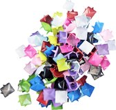 BamBella Studs spikes - 100 stuks - - vierkant multi colour mix siernagel versieren decoratie kleding klinknagel metaal
