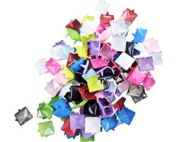 BamBella Studs spikes - 100 stuks - - vierkant multi colour mix siernagel versieren decoratie kleding klinknagel metaal