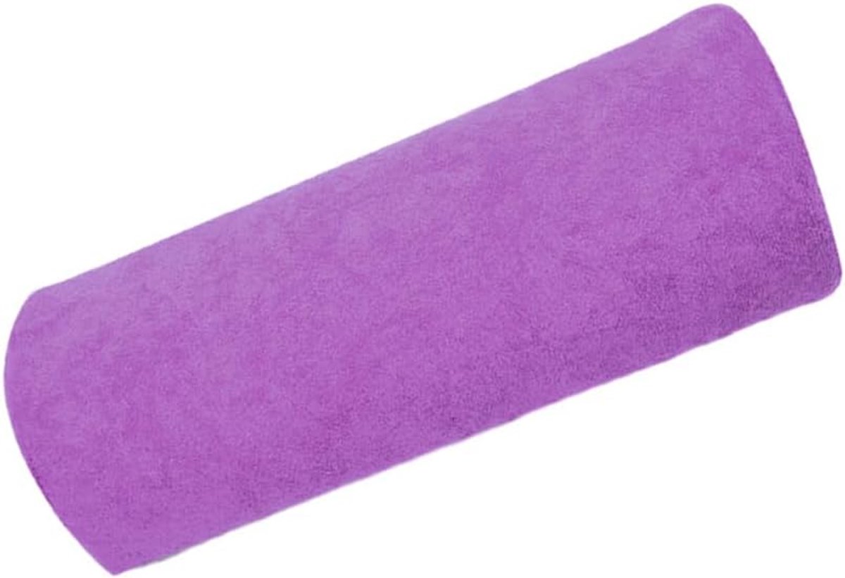 Handsteun Kussen - Nagelsteun - Manicure Thuis - Gemakkelijk Opvouwbaar - 28x13x8 cm - Paars