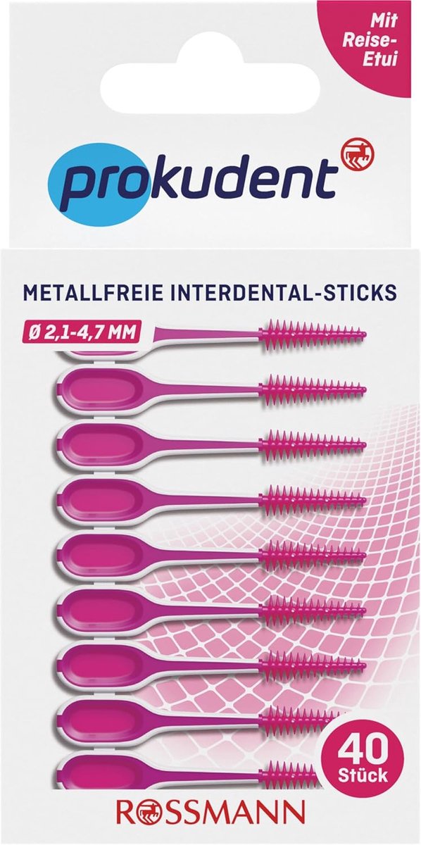 Interdentale sticks - Tandenstokers - Mondhygiëne - Metaalvrij - 15-35 mm - Blauw
